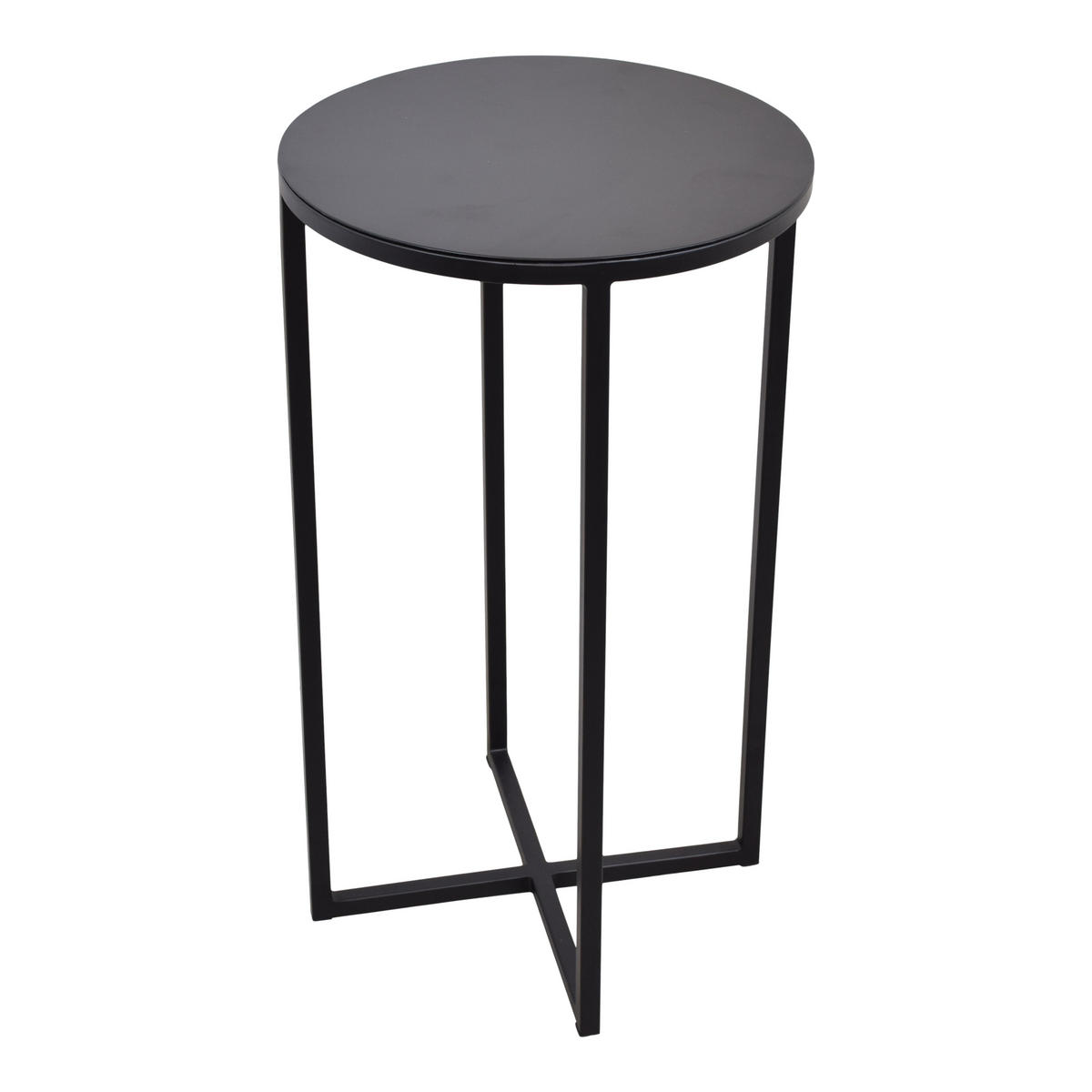 BEISTELLTISCH Nova Schwarz - Schwarz, Metall (35/35/60cm) - LOFT42