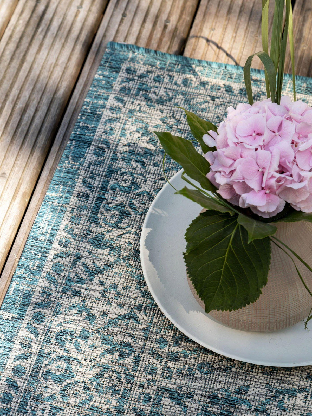 OUTDOORTEPPICH Cleo Blau 240x340 cm - Blau, Textil (240/340cm) - benuta Nest