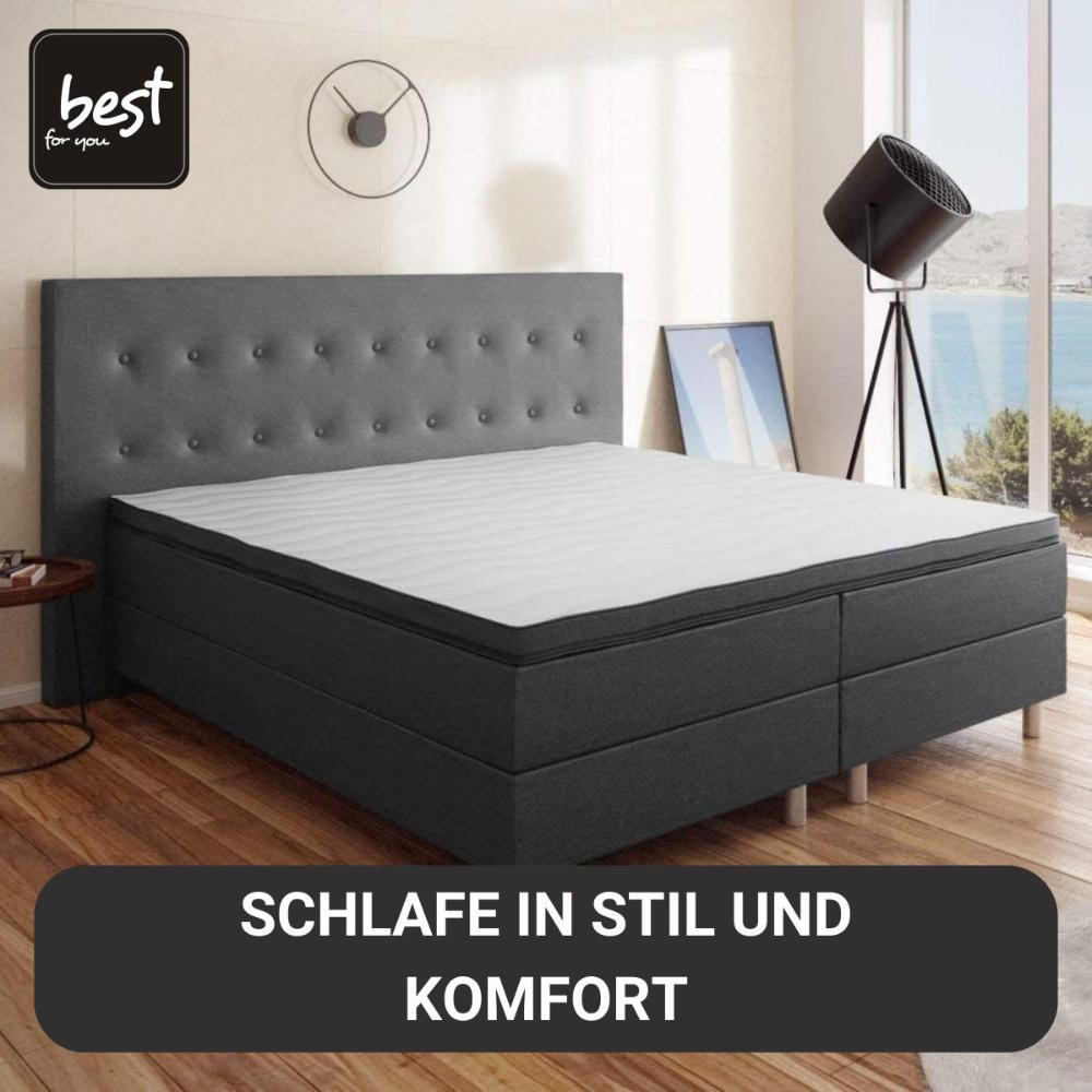 BOXBETT Neo First Class Bett Polsterbett - Graphitfarben, Holz/Holzwerkstoff (200/200cm) - Best For Home