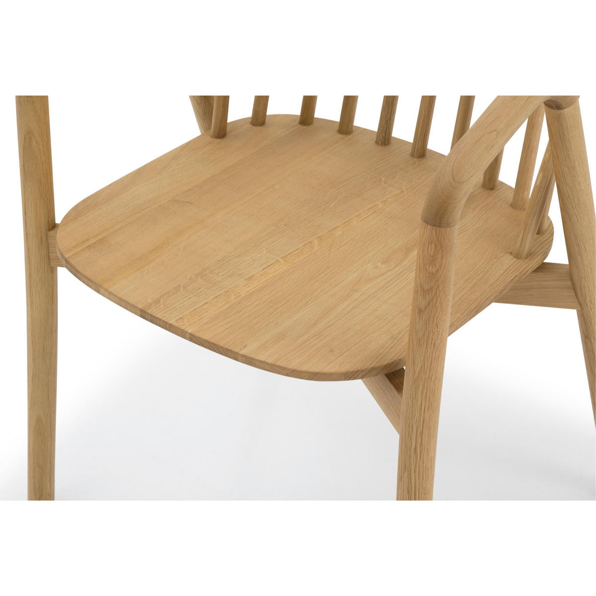 ESSZIMMERSTUHL Saga, Natur Eiche - Beige, Holz (54/80/55cm) - WOODEK