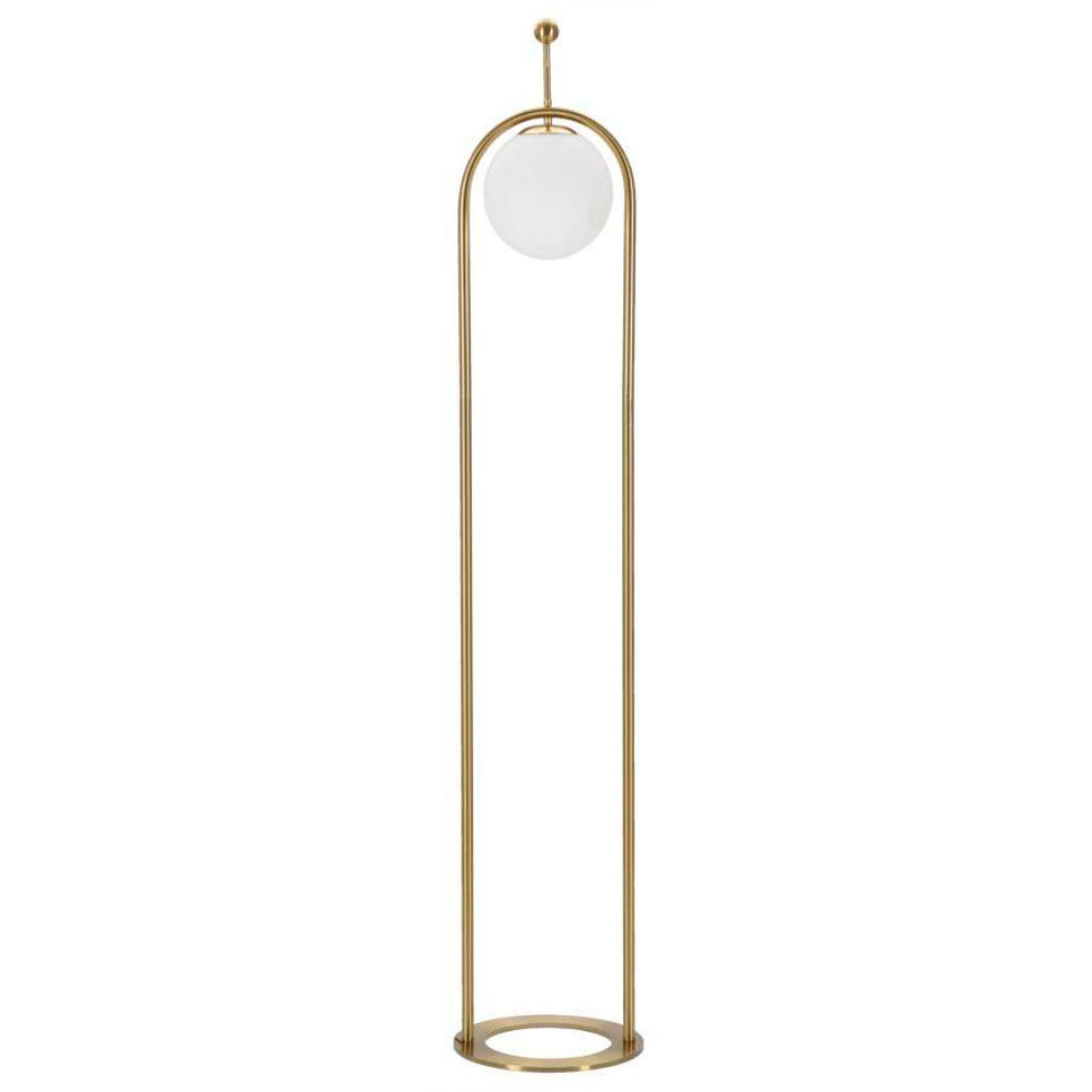 STEHLEUCHTE Glamy Arc 168 cm - Goldfarben, Metall (28/28/168cm) - Mauro Ferretti