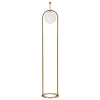 STEHLEUCHTE Glamy Arc 168 cm - Goldfarben, Metall (28/28/168cm) - Mauro Ferretti