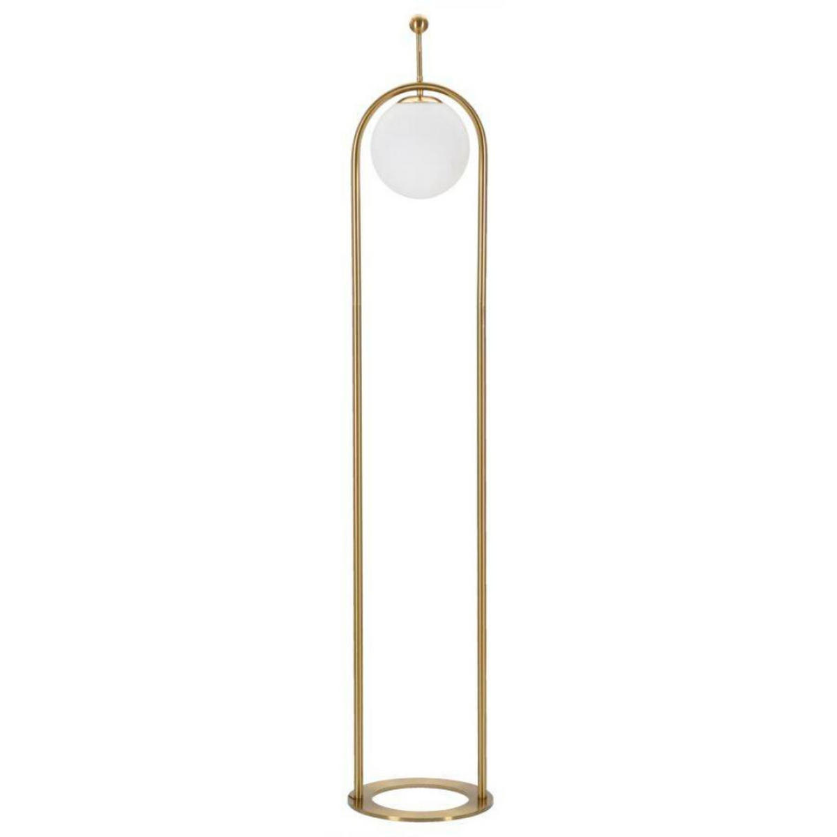 STEHLEUCHTE Glamy Arc 168 cm - Goldfarben, Metall (28/28/168cm) - Mauro Ferretti