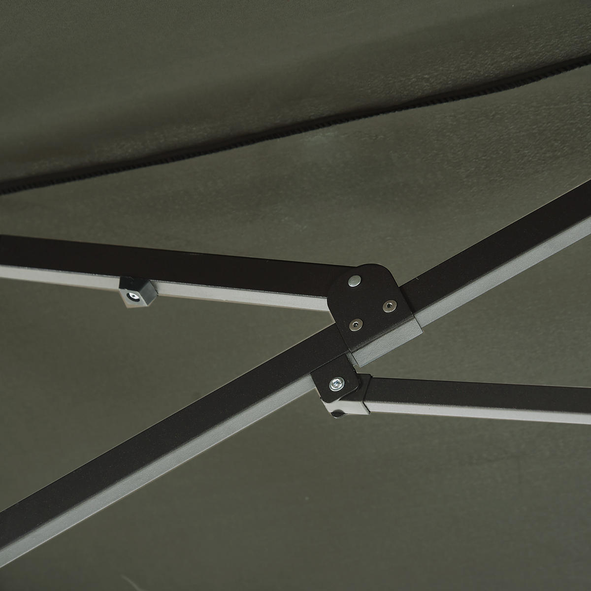 SONNENSCHIRM Doppelsonnenschirm Oval Grau - Grau, Metall (270/460cm) - ComfortXL