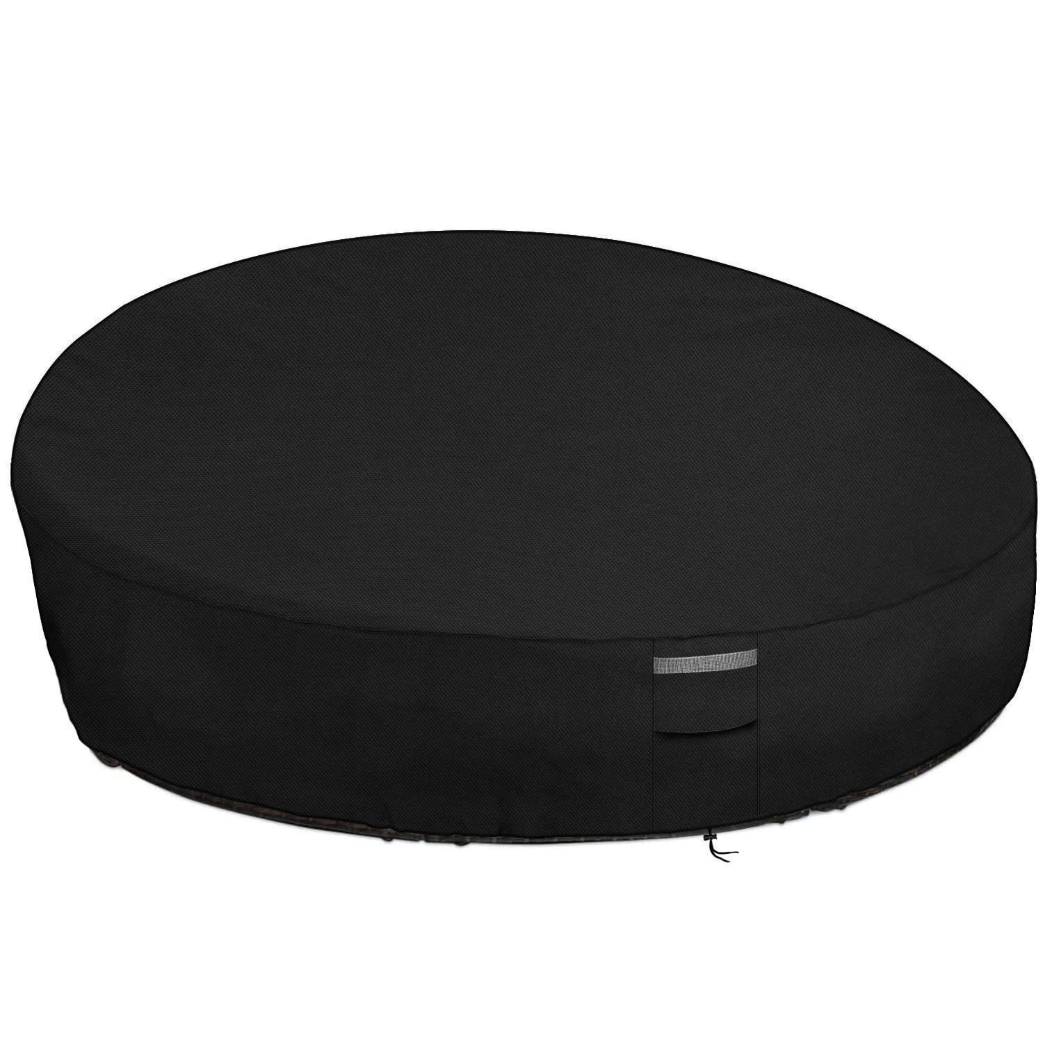 ABDECKHAUBE für Sonneninsel 190 cm Schwarz - Schwarz, Textil (50/190/90cm)