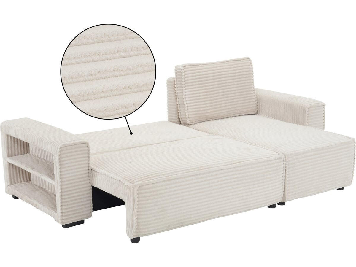 ECKSOFA opera beige - Beige, Textil (141/241cm) - Habitat Garten