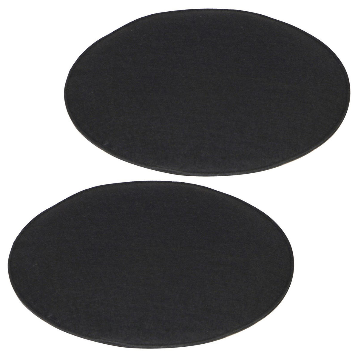 SITZKISSEN JONITA 2ER-SET - Schwarz, Textil (35/35/2cm) - IDIMEX