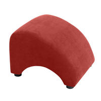 POLSTERHOCKER Kajsa Velourstoff terracotta - Terracotta, Kunststoff (52/37/54cm) - 58aufmkessel