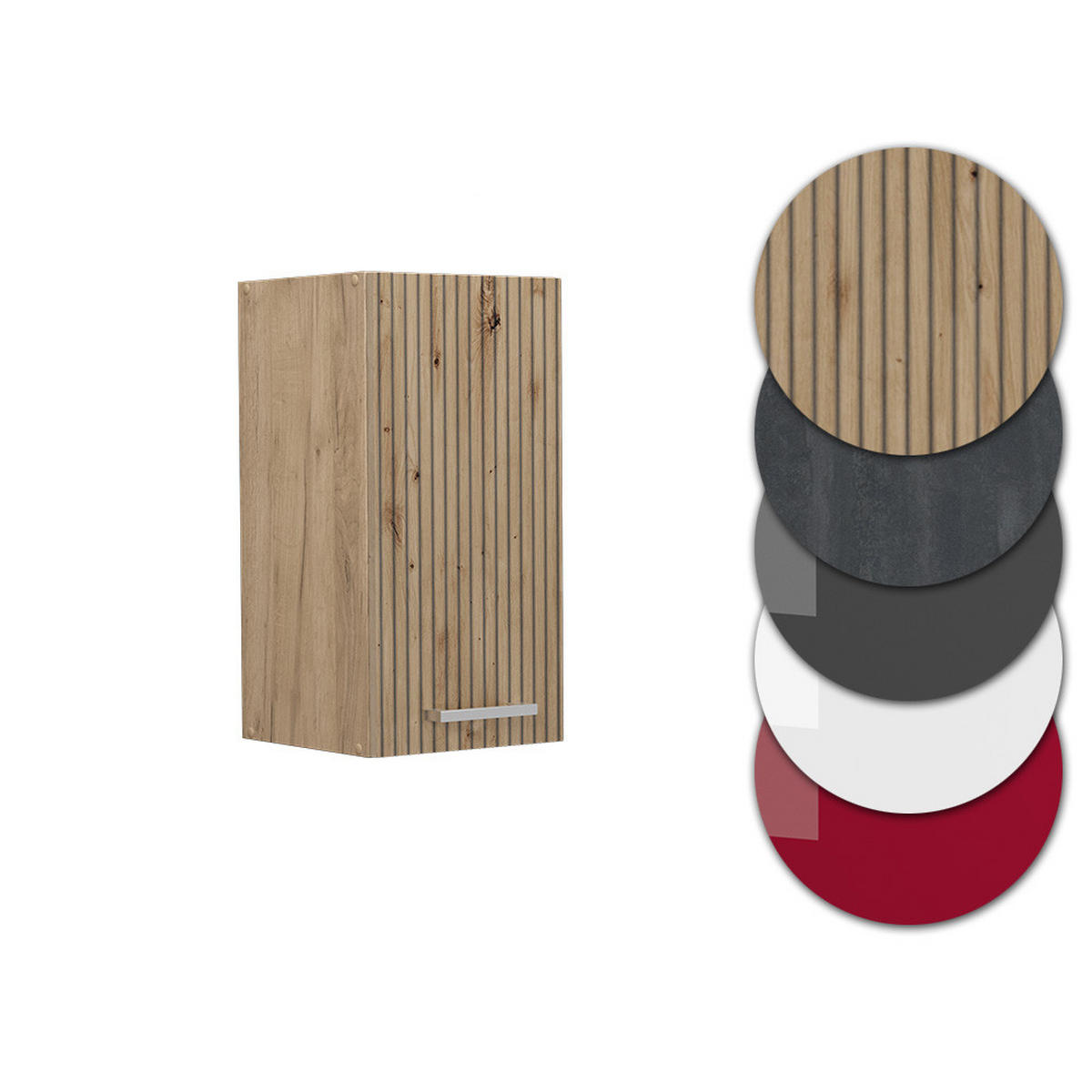 VĚŠÁK NA STĚNU R-Line Řemeslný dub - medově dubová/dub artisan, kompozitní dřevo (30/60/31cm) - Vicco