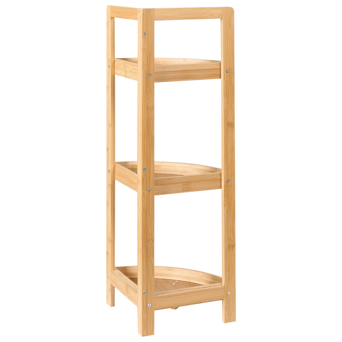 RAFT DE COLȚ bambus maro deschis Illampu - maro, lemn (34/77/23cm) - Beliani