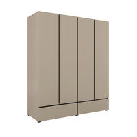 SKRIŇA 4 dvere Lilia Krtko - taupe, kompozitné drevo (179.6/210/59.5cm) - Petits-meubles