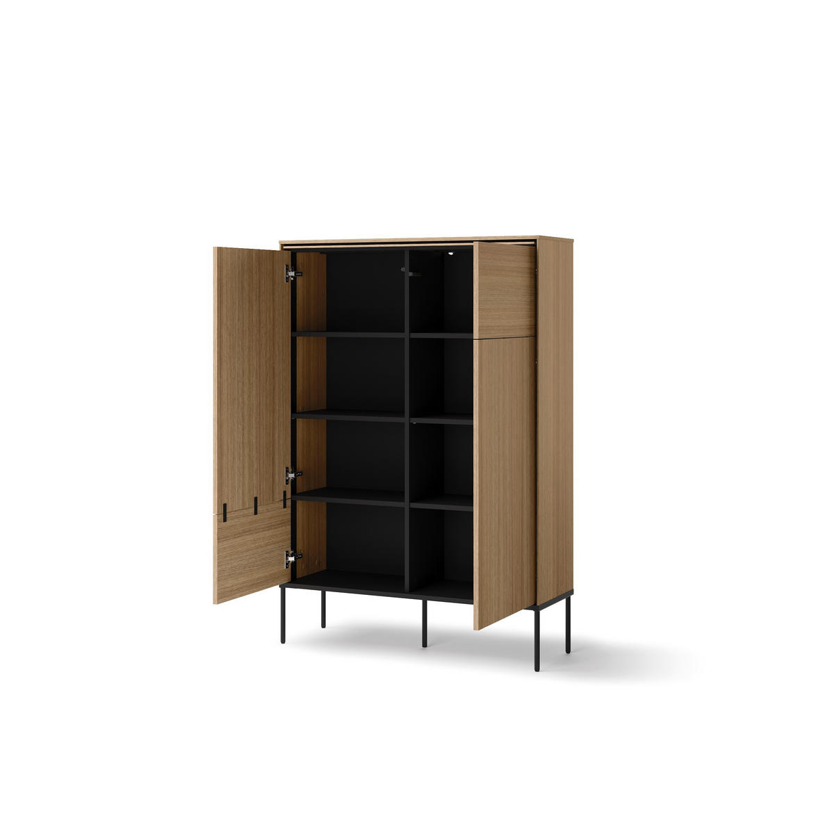 KOMMODE VISSO VI-02 Eiche linear - Eichefarben, Holzwerkstoff (98/142/34cm) - Lookway
