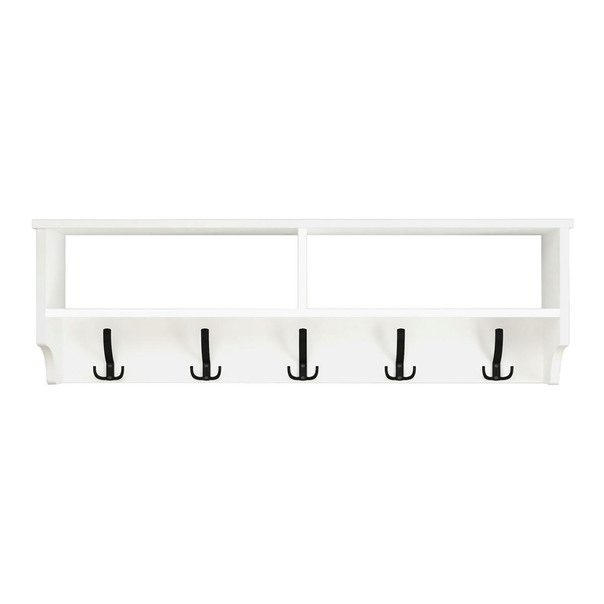 WANDGARDEROBE Åstorp - Weiß, Holzwerkstoff (120/37/22cm) - [en.casa]