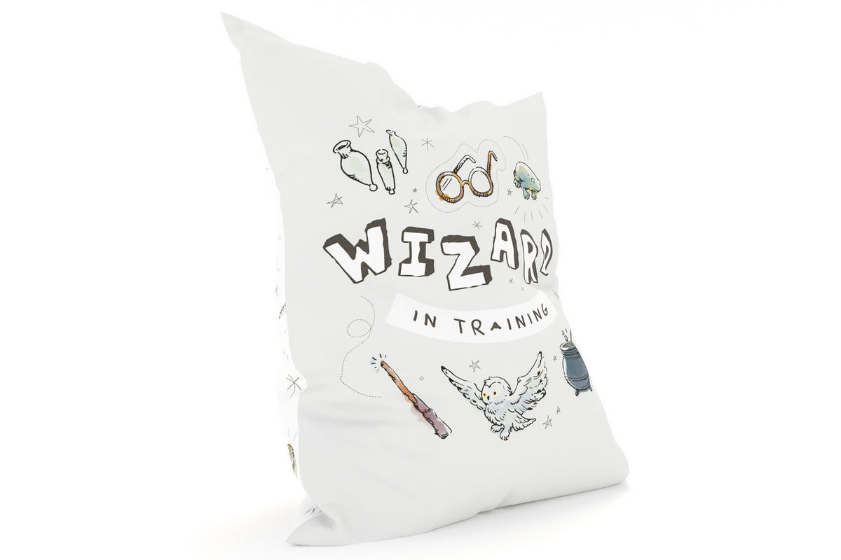 KINDER-SITZSACK - Harry Potter - Hellgrau/Weiß, Textil (100/25/135cm) - Green Bean