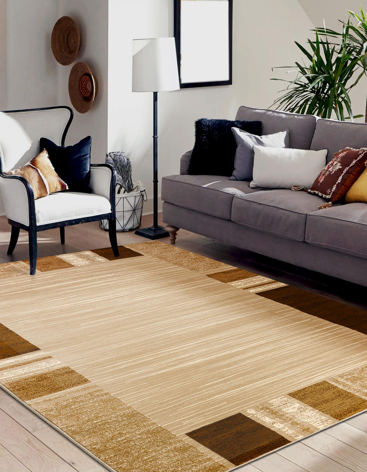 TEPPICH Royal 100/200 cm - Beige, Textil (100/200cm) - rugsX