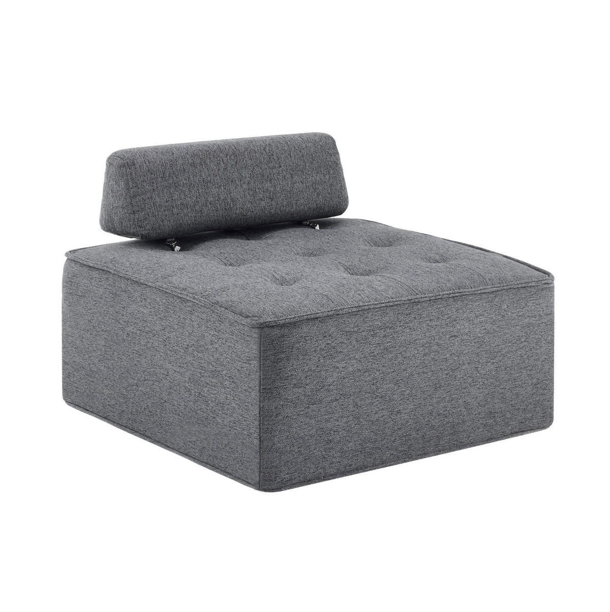 SESSEL 81/81/81 cm mit ergonomischer Rückenlehne und kompaktem Design, Dunkelgrau - Dunkelgrau, Holzwerkstoff (81/81/81cm) - Redom