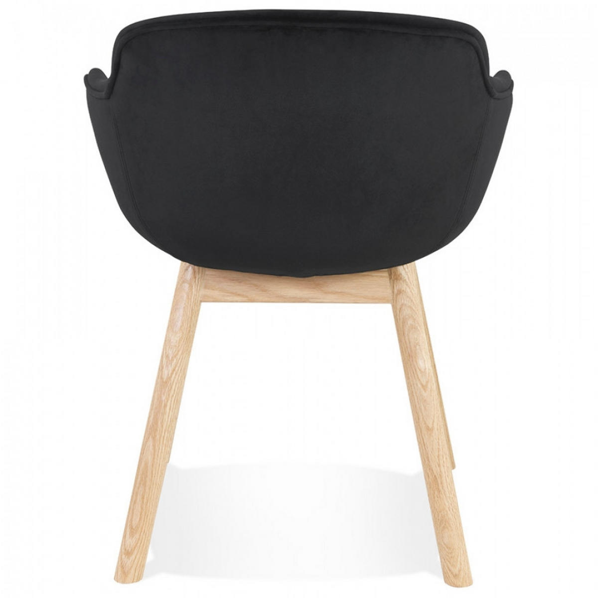 STUHL mit Armlehnen Schwarz 59x80x54cm - Eichefarben/Schwarz, Holz/Textil (59/80/54cm) - AlterEgo