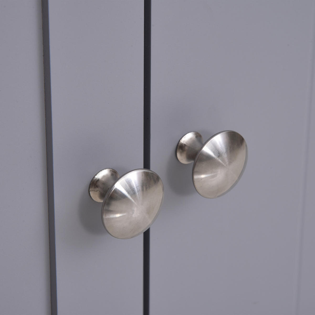 HÄNGESCHRANK Weiß, Grau 1 Stück - Weiß, Kunststoff (60/60/30cm) - GiPP