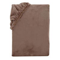 CASHMERE-TOUCH-SPANNBETTLAKEN 140x200 cm, Kuscheliges Winter Bettlaken Nougat - Braun, Textil (140/200cm) - Carpe Sonno