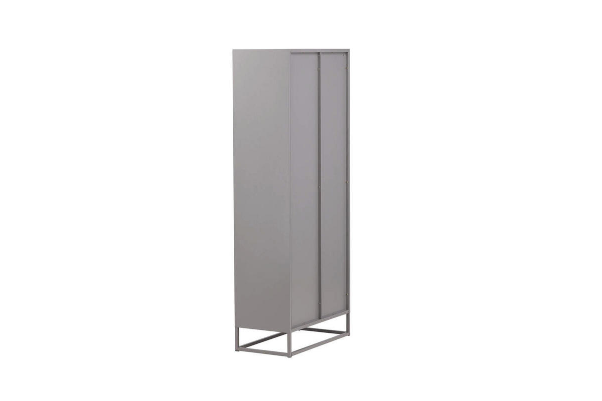 VITRINENSCHRANK, Bakal, Weiß, Stahl, 80 x 41 x 190 cm - Weiß, Metall (80/190/41cm) - ebuy24