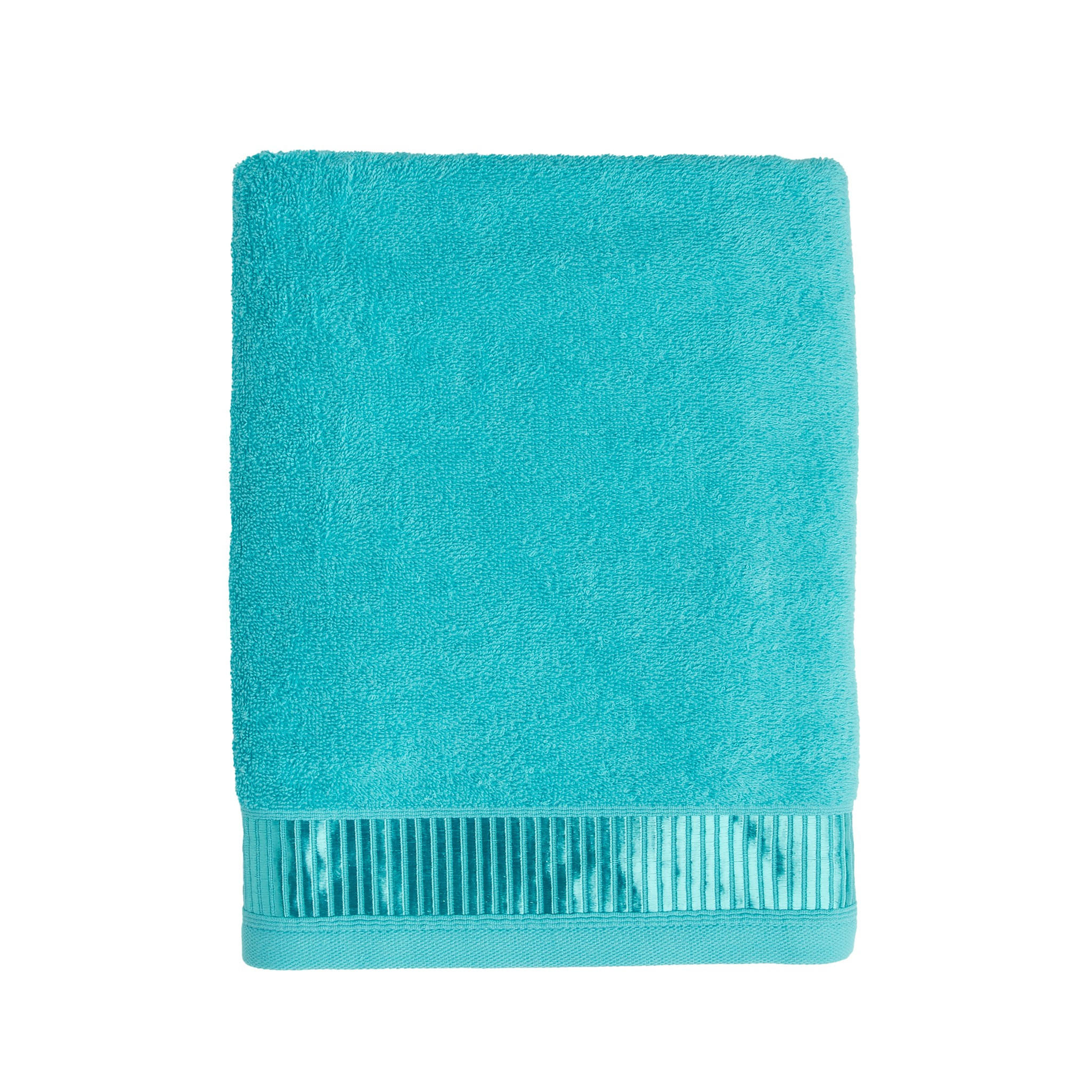 DUSCHTUCH Alicanty - Türkis, Textil (70/130cm) - home&you