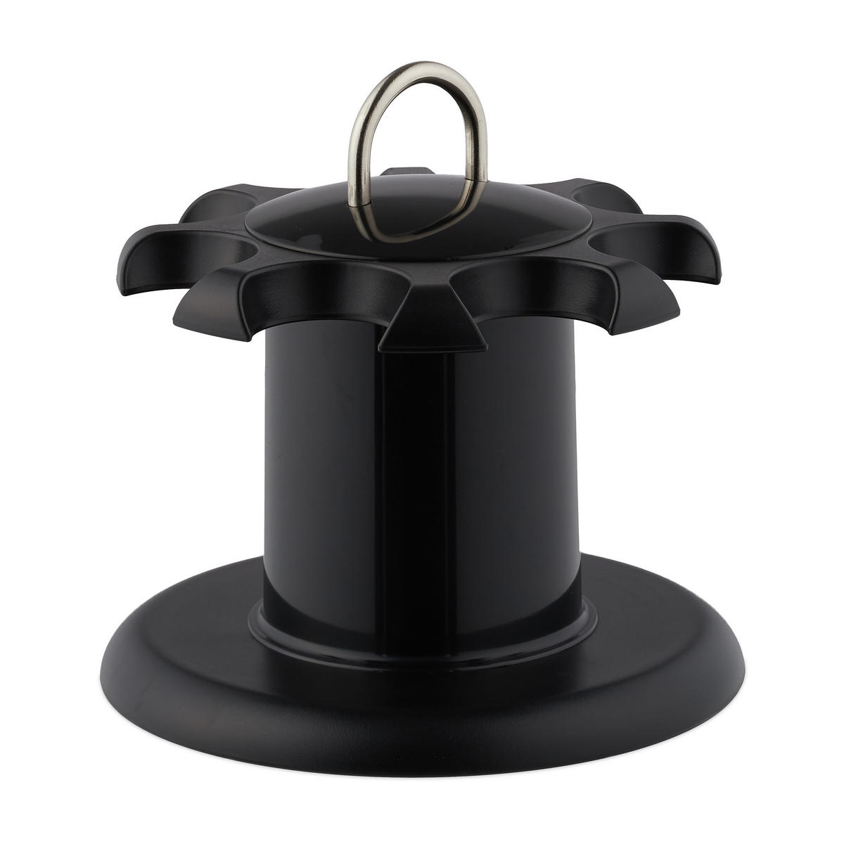 GEWÜRZKARUSSELL - Schwarz, Kunststoff (19/17/19cm) - Relaxdays