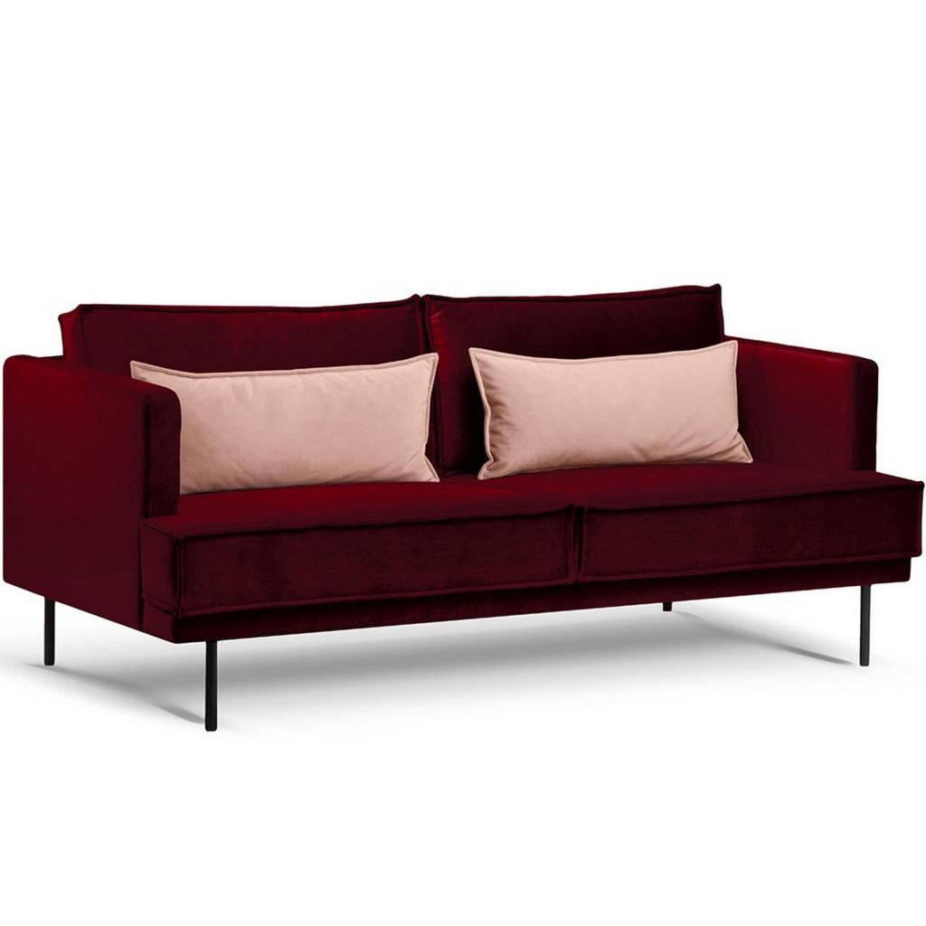 Thumbnail - Konsimo® 3-Sitzer-Sofa, Rot, Textil, 193x84x92 cm, Hergestellt in Europa, Wohnzimmer, Sofas & Couches, Sofas, 3-Sitzer S...