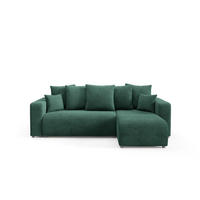 ECKSOFA mit Schlaffunktion Grün - Grün, Textil (247/145cm) - Furnisell