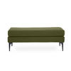 BANK/BETTENDE Max Khaki Cord - Schwarz/Grün, Holz/Textil (119/44.5/50.5cm) - Sicaan