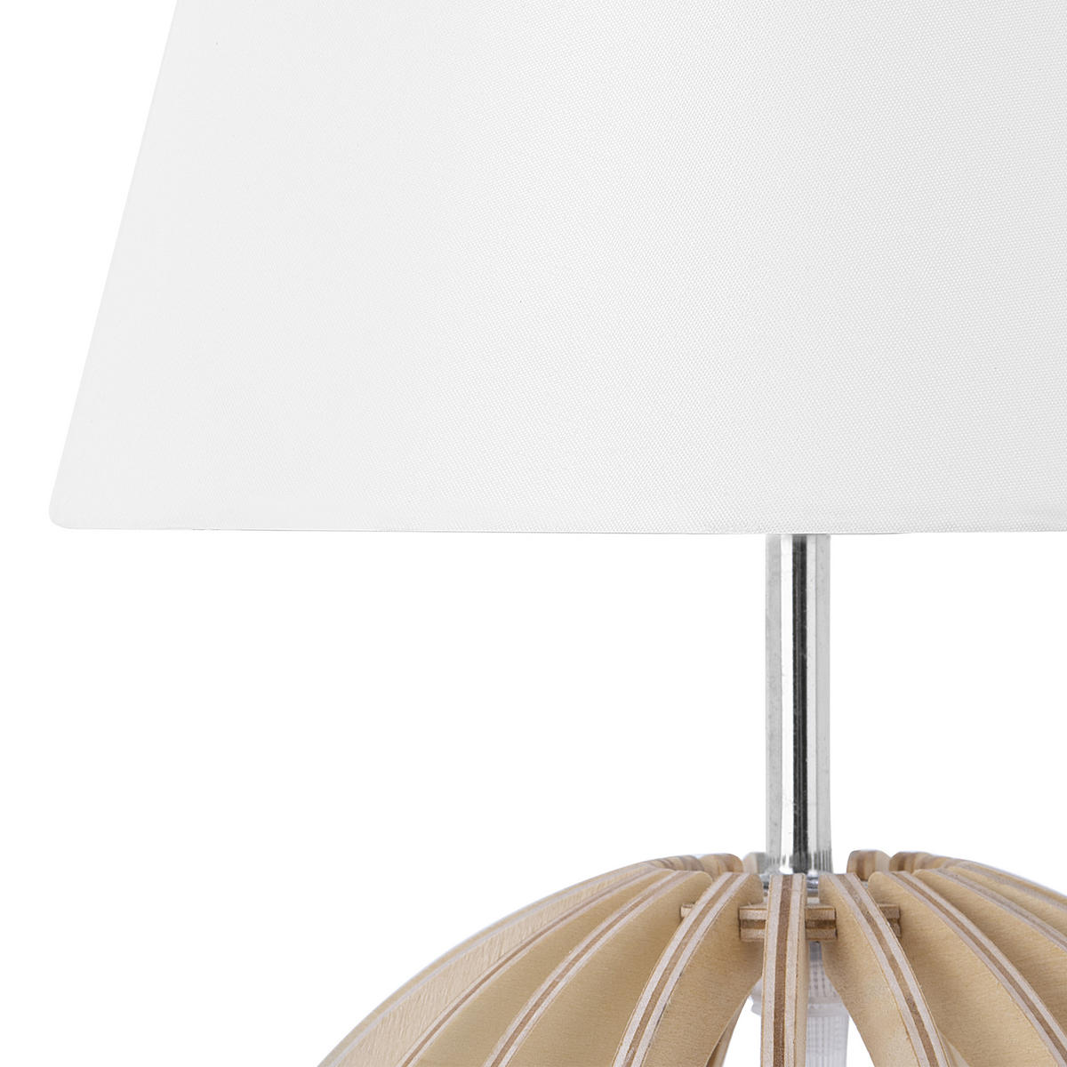 TISCHLAMPE Samo 22/22/41 cm - Weiß, Holzwerkstoff (22/22/41cm) - Beliani