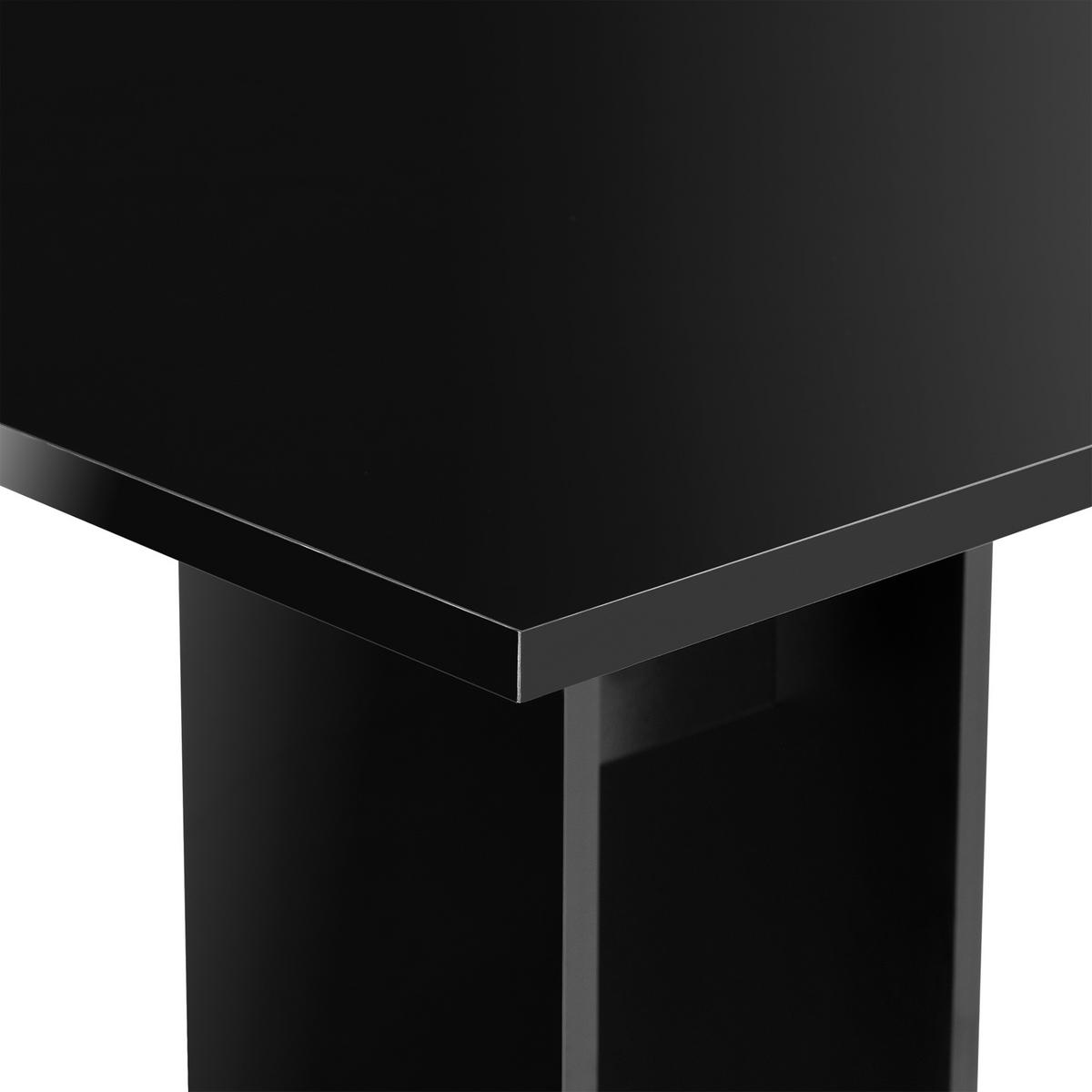 KÜCHENTISCH Lindesnes - Schwarz Hochglanz, Holzwerkstoff (65/65/78cm) - [en.casa]
