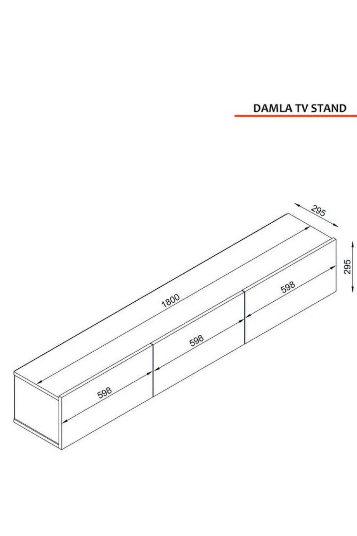 LOWBOARD 180 x 29,5 x 29,5 cm Schwarz TV Board mit Stauraum - Schwarz, Holzwerkstoff (180/30/30cm) - Ibonto