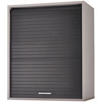 KÜCHENOBERSCHRANK mit Rolladentür 35/60/72cm - Alufarben, Holzwerkstoff (60/72/35cm) - Simmob