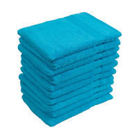 WASCHLAPPEN 16x21 cm aus 100% Baumwolle 500g/m2, 10er Set Waschhandschuhe Türkis - Türkis, Textil (16/21cm) - Carpe Sonno