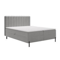 BOXBETT Primavera 180x200 Hellgrau - Hellgrau, Holz/Textil (180/200cm) - Graingold