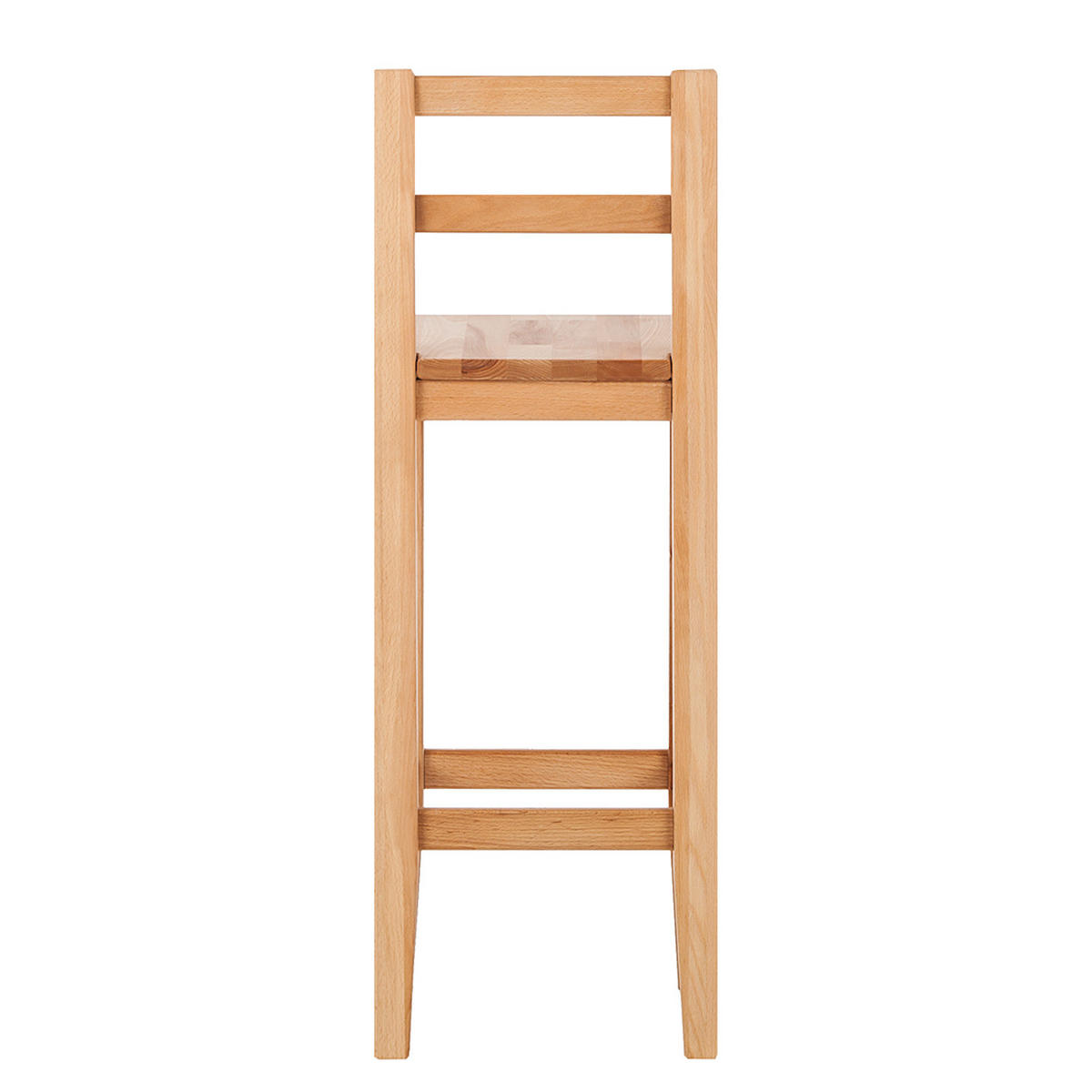 BARSTUHL - Kernbuche massiv, geölt - Kernbuche, Holz (36/96/36cm) - home24