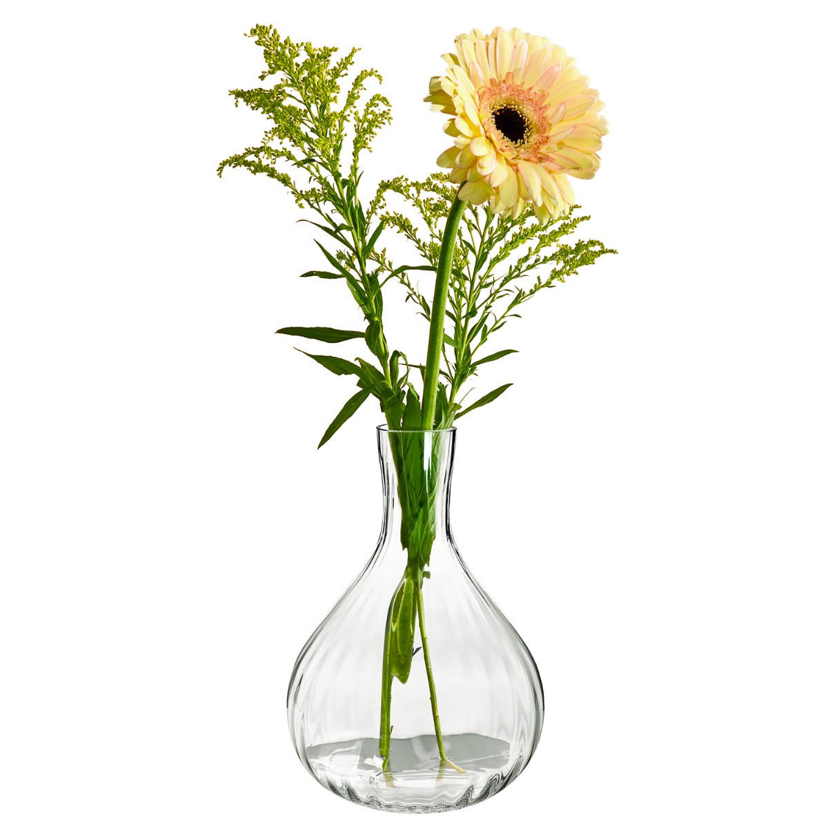 BLUMENVASE MIT OPTISCHEM EFFEKT, 47 CM - Transparent, Glas (33/47cm) - Krosno Glass