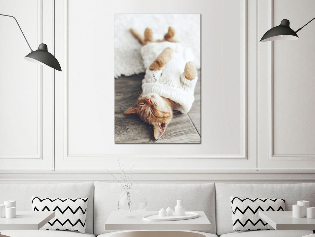 KUNSTDRUCK Grau 40/60 cm - Weiß/Grau, Textil (40/60cm) - KUNSTLOFT