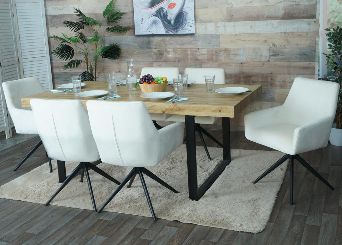 JEDÁLENSKÁ stolička Béžová - prírodná farba/béžová, textil (60/87/68cm) - MCW