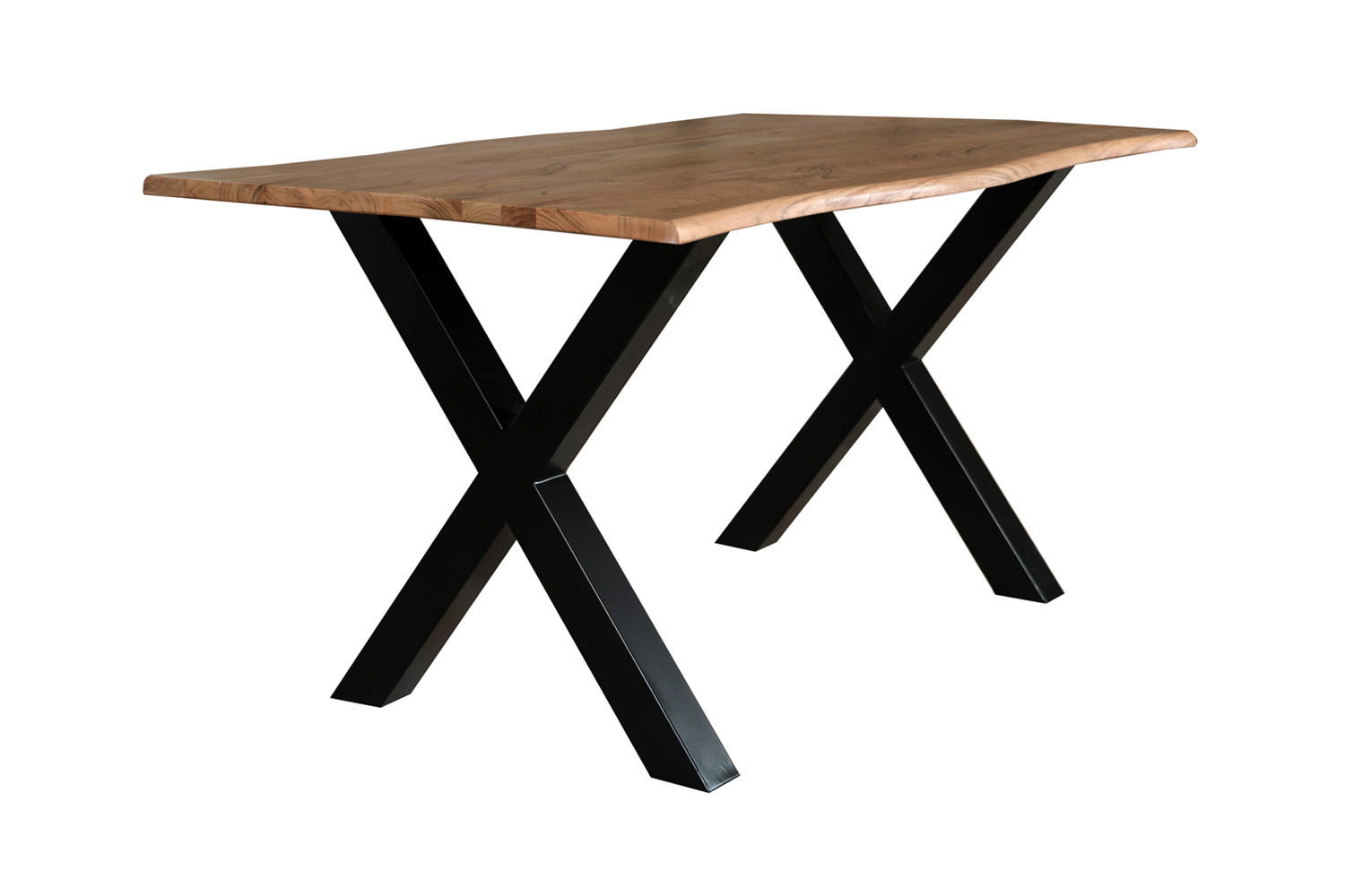 ESSTISCH Madrid 140x75 cm, Natur, Akazienholz - Naturfarben, Holz (140/75/77cm) - dasmöbelwerk