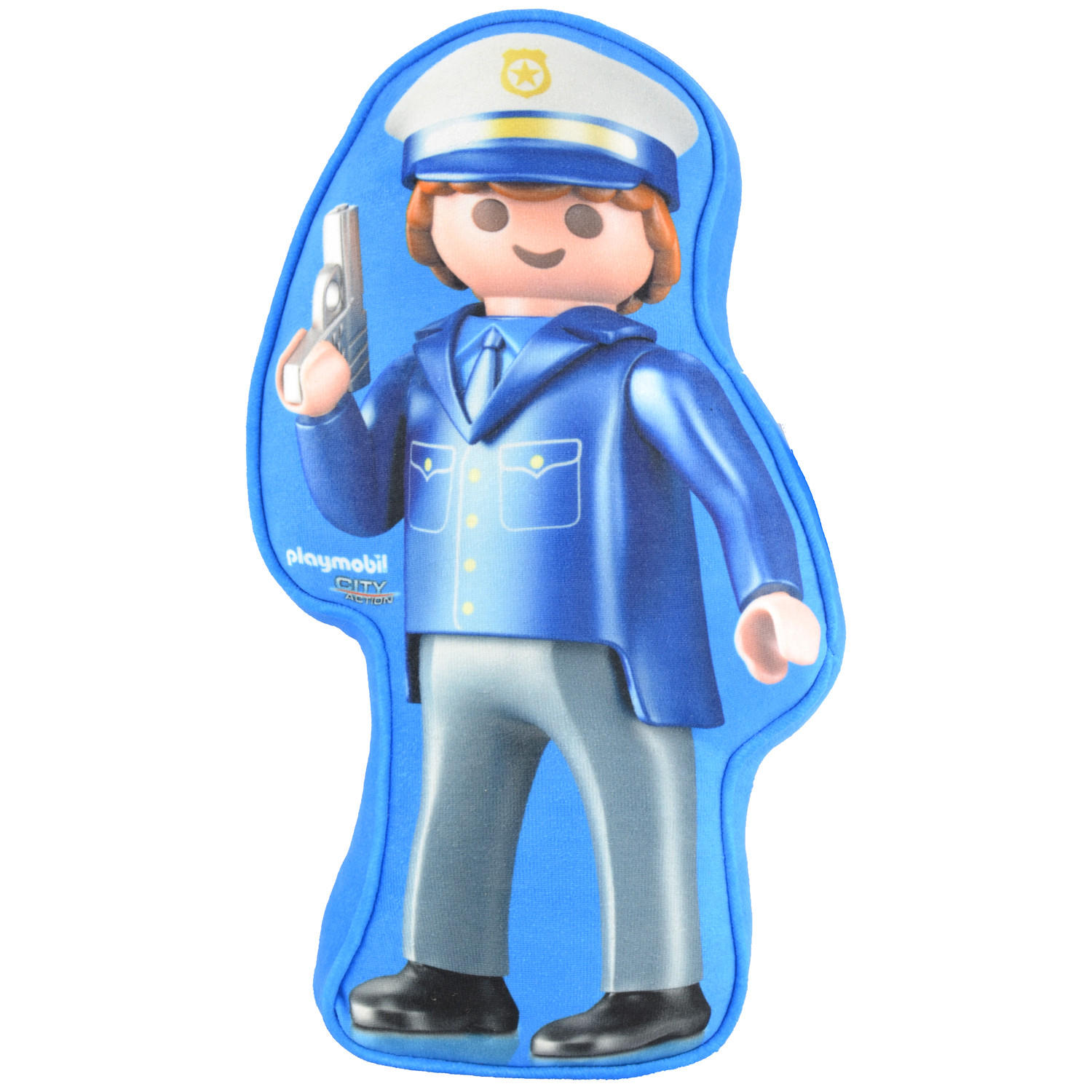 KINDERKISSEN Playmobil City Action Polizei 26 x 39 x 10 cm - Multicolor, Textil (26/39cm) - Playmobil