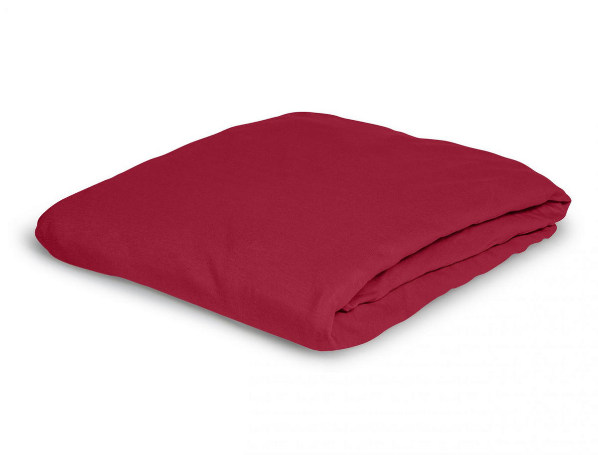 SPANNBETTTUCH JUPITER 0008 - Rot, Textil (190/200cm) - Irisette