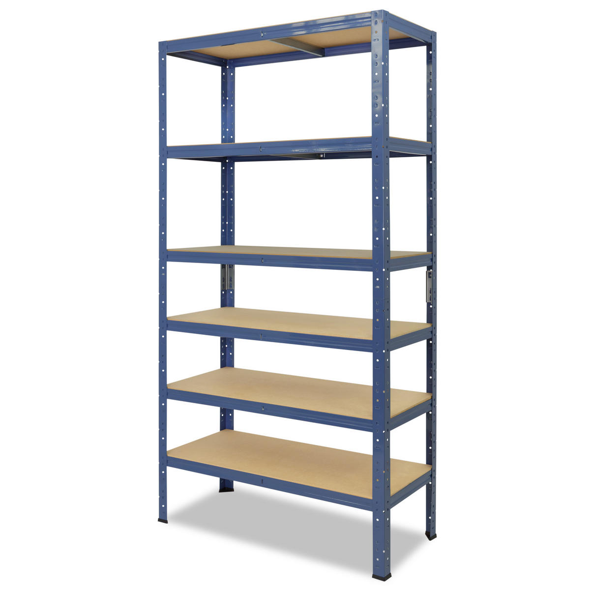 SCHWERLASTREGAL HOME 230x70x60 cm in blau mit 6 Böden und 145 kg Traglast pro Boden - Blau, Metall (70/230/60cm) - shelfplaza