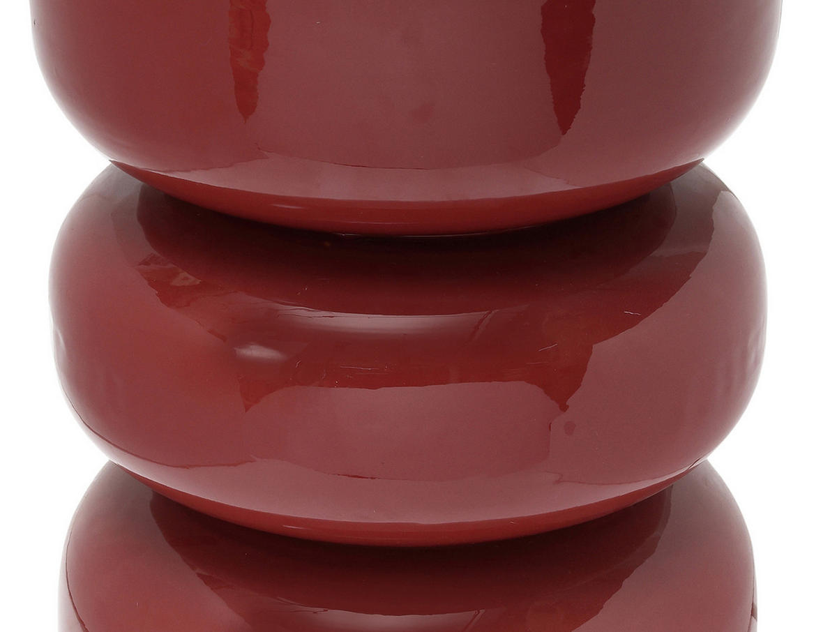 HOCKER Rey Rot Ø36/48 cm - Rot, Metall (36/48/36cm) - Leitmotiv