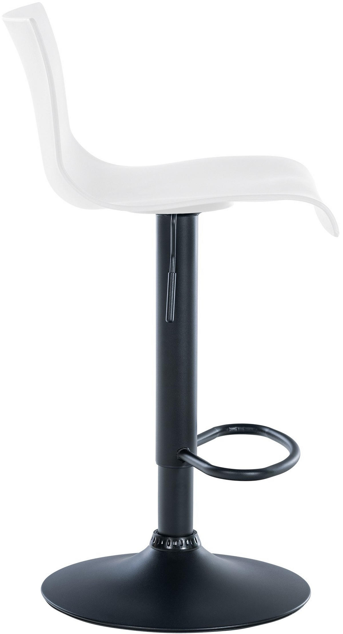 BARHOCKER Branford 84-104x39x36 cm weiß - Weiß, Metall (39/84/36cm) - furnicato