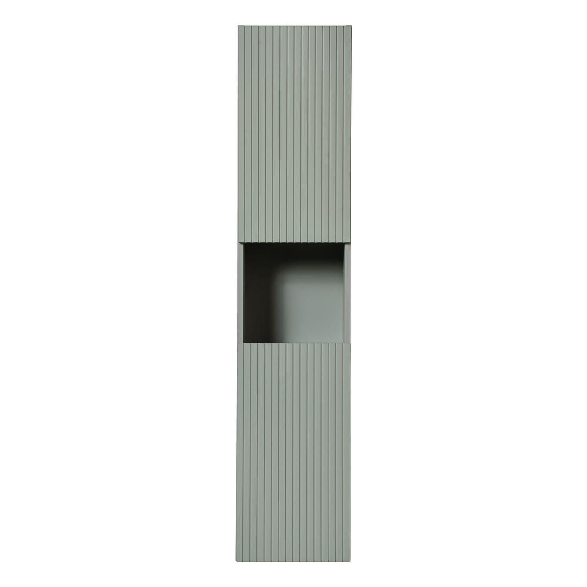 HOCHSCHRANK NALVIK SZK1 Profilierte Fronten Grün - Grün, Holzwerkstoff (30/140/25cm) - Komodee