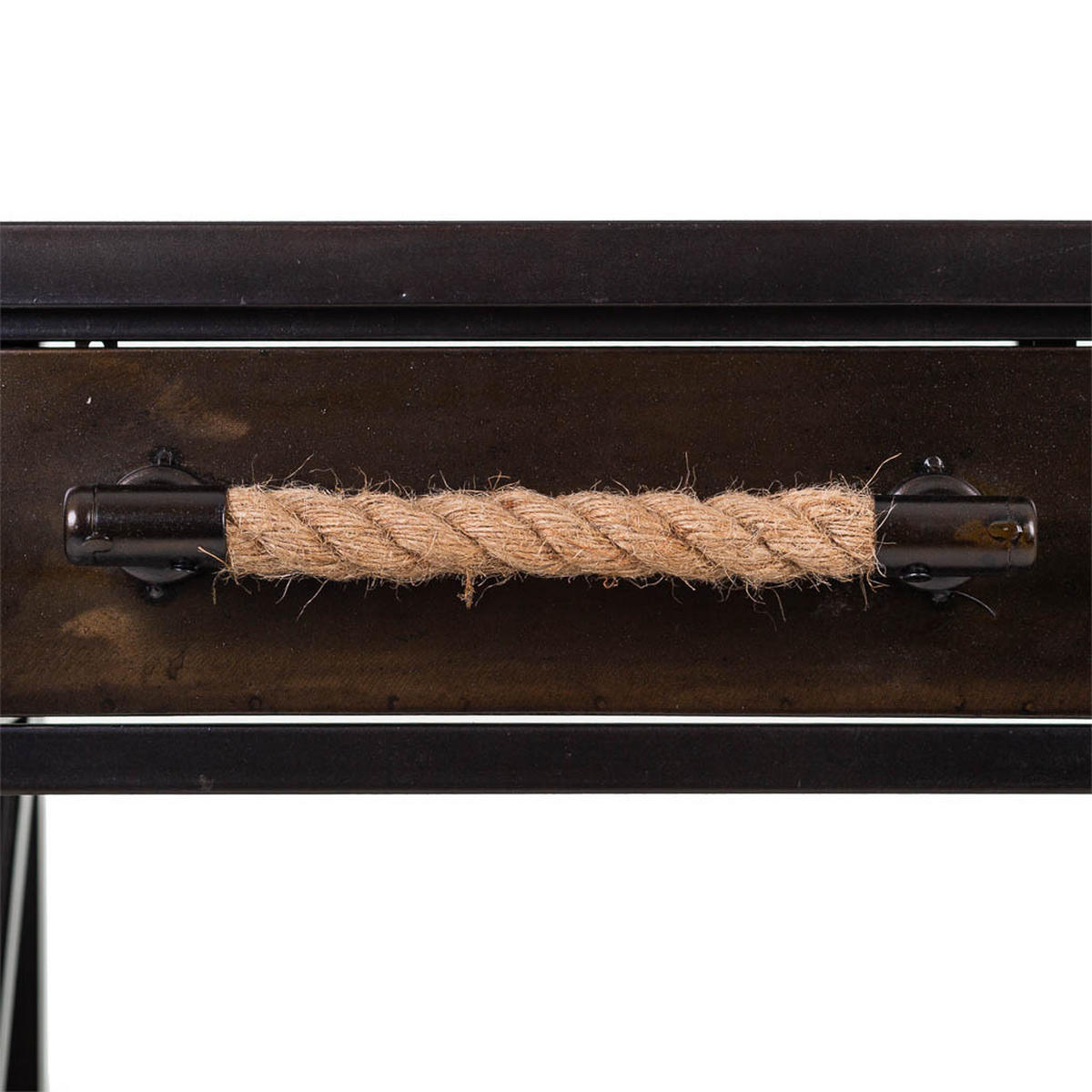 KONSOLE aus Metal 125x42x81 cm - Braun, Metall (42/125/81cm) - Wanderlust