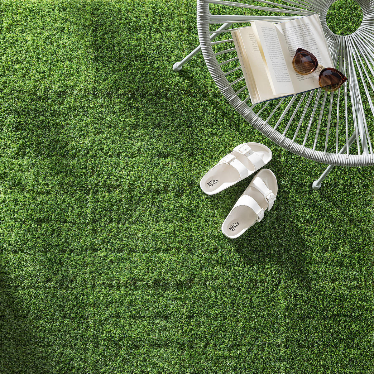 TERRASSENFLIESE - Grün - 33er-Set - Grün, Kunststoff (30/30/2.4cm) - home24