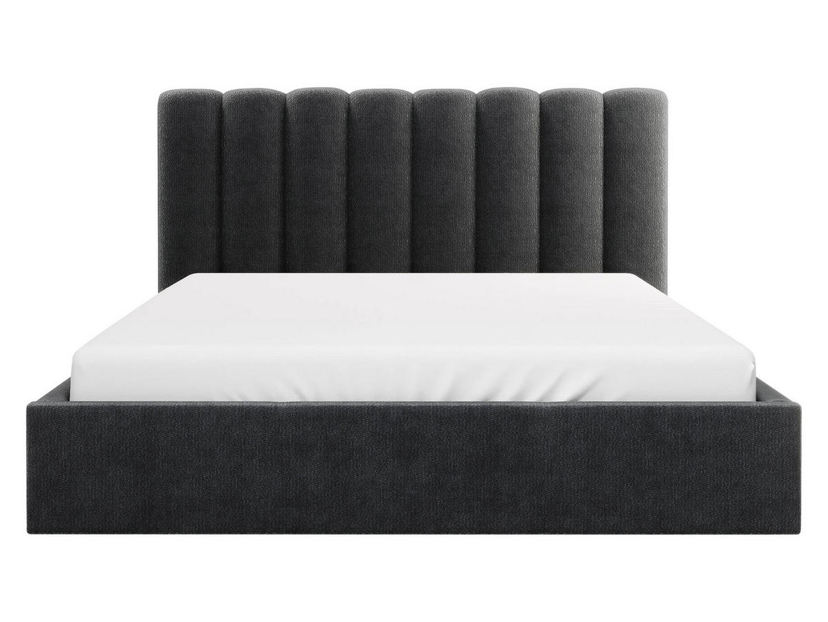 POLSTERBETT Nox - Anthrazit/Naturfarben, Holzwerkstoff/Textil (180/200cm) - MIRJAN24