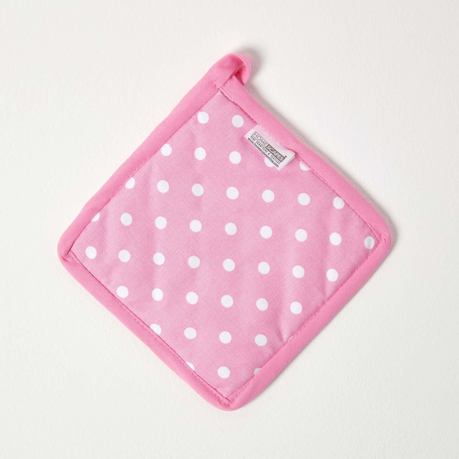 TOPFLAPPEN Cupcakes 20/20 cm, Baumwolle wattiert - Rosa, Textil (20/20cm) - Homescapes